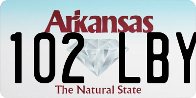 AR license plate 102LBY