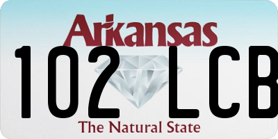 AR license plate 102LCB