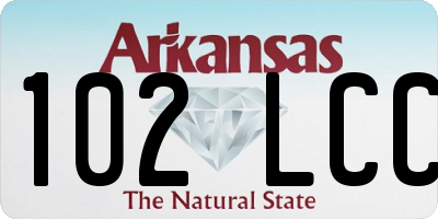 AR license plate 102LCC