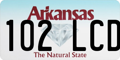 AR license plate 102LCD