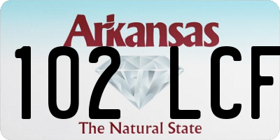 AR license plate 102LCF