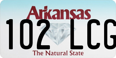 AR license plate 102LCG