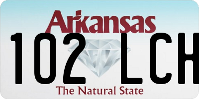 AR license plate 102LCH