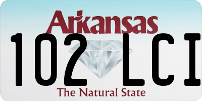 AR license plate 102LCI
