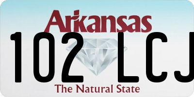 AR license plate 102LCJ
