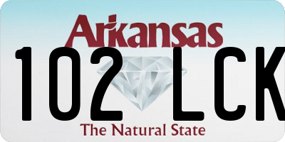 AR license plate 102LCK