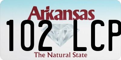 AR license plate 102LCP