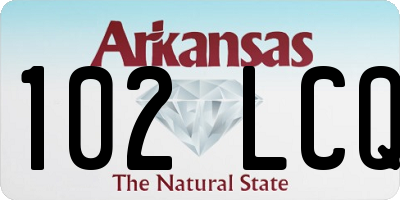 AR license plate 102LCQ