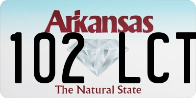 AR license plate 102LCT
