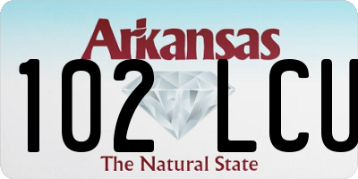 AR license plate 102LCU