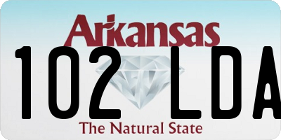 AR license plate 102LDA