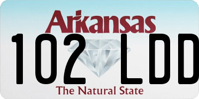 AR license plate 102LDD