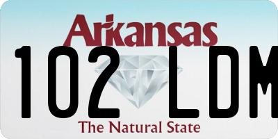 AR license plate 102LDM