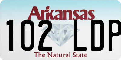 AR license plate 102LDP