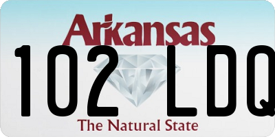 AR license plate 102LDQ