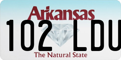 AR license plate 102LDU