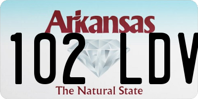 AR license plate 102LDV