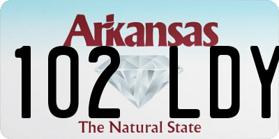 AR license plate 102LDY