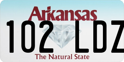 AR license plate 102LDZ