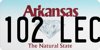 AR license plate 102LEC