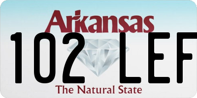 AR license plate 102LEF