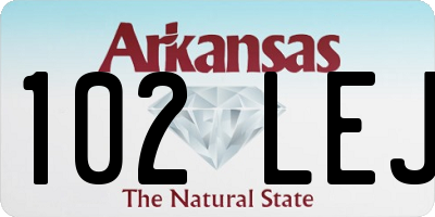 AR license plate 102LEJ