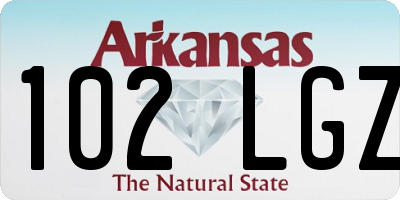 AR license plate 102LGZ