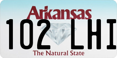AR license plate 102LHI