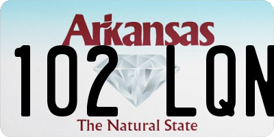 AR license plate 102LQN