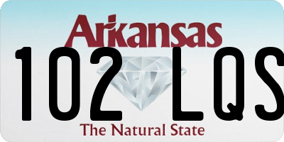 AR license plate 102LQS