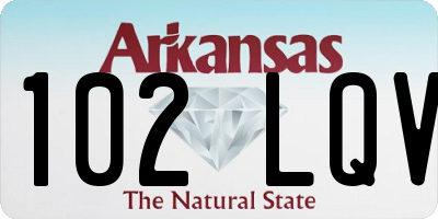 AR license plate 102LQV