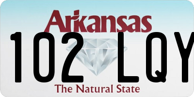 AR license plate 102LQY