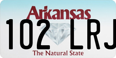 AR license plate 102LRJ
