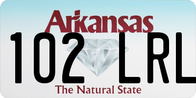 AR license plate 102LRL