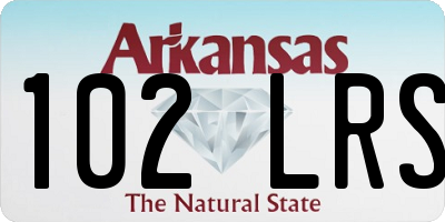 AR license plate 102LRS