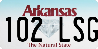 AR license plate 102LSG