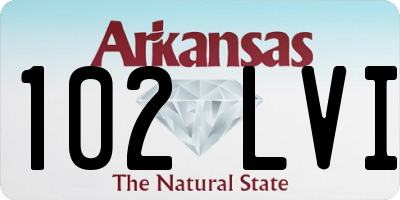 AR license plate 102LVI