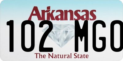 AR license plate 102MGO