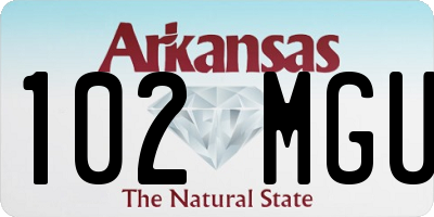 AR license plate 102MGU