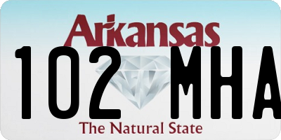 AR license plate 102MHA