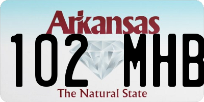 AR license plate 102MHB