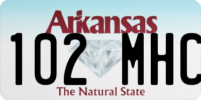 AR license plate 102MHC