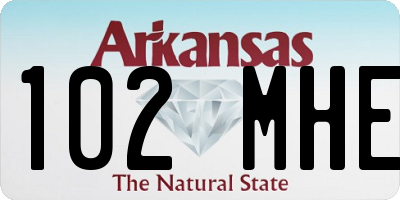 AR license plate 102MHE