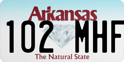 AR license plate 102MHF