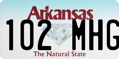 AR license plate 102MHG