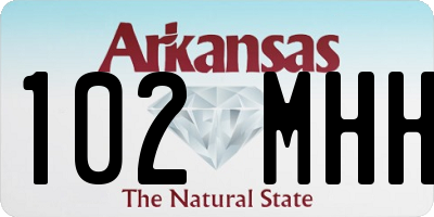 AR license plate 102MHH