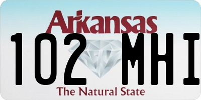 AR license plate 102MHI