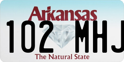 AR license plate 102MHJ