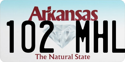 AR license plate 102MHL