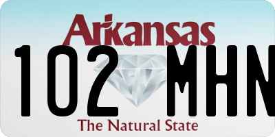 AR license plate 102MHN